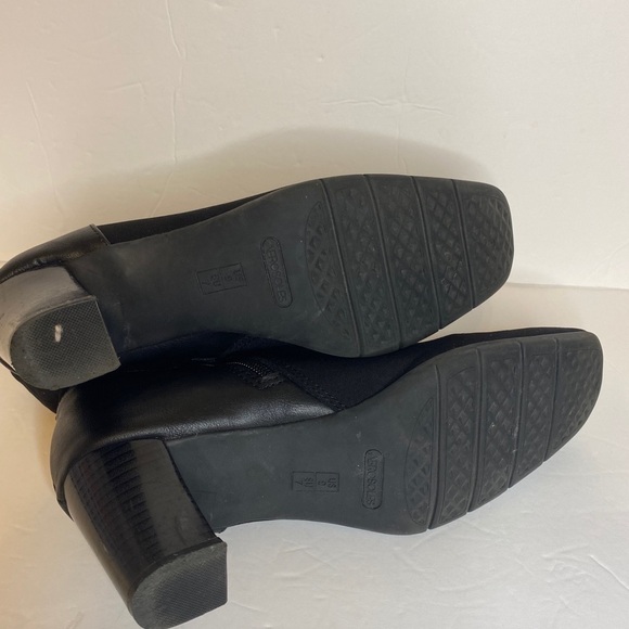 Aerosoles square toe 3” inch heel black boots / booties. Size 9 - Picture 5 of 9